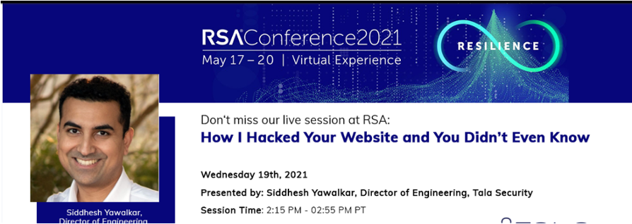 RSA Conference session: How I Hacked Your Website and You Didn't Even Know